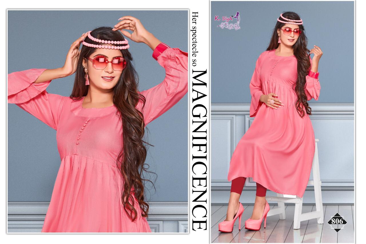 K Siya Mufasa Latest Casual Desingner Kurtis Collection